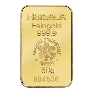 Golden Bar Heraeus 50 g